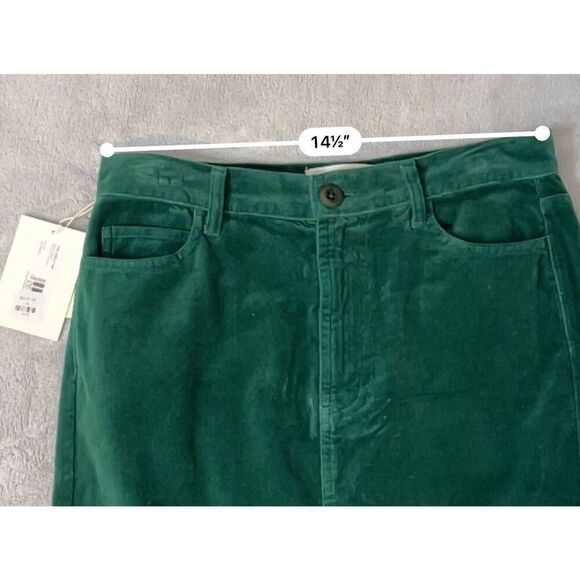 THE GREAT Emerald Green Column MIDI Skirt 28 - Picture 4 of 13